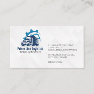 Semi Truck Transport   Shipping  Business Card