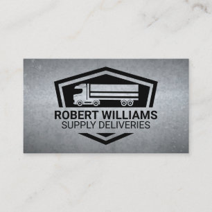 Semi Truck Transport Supplies Logo Appointment Card