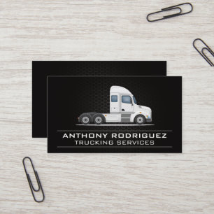 Semi Truck Transportation Business Card