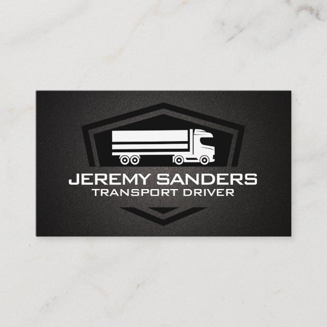 Semi Truck | Transporter | Logistics Business Card (Front)