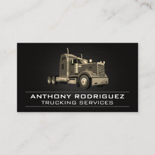 Semi Truck Vehicle Logistics Business Card