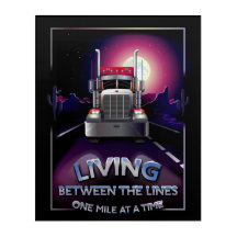 Semi Truck Wall Art