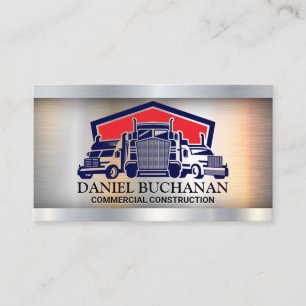 Semi Trucks   Transport Moving Goods Business Card