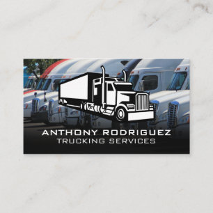 Semi Trucks   Transporting   Driver Business Card