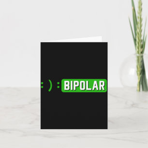 Semicolon Bipolar Mania Mental Illness Anxiety Card