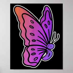 Semicolon Butterfly Anti-suicide Mental Health Awa Poster