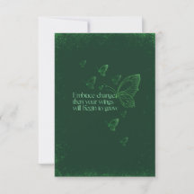 Semicolon Butterfly - Embrace Change Card