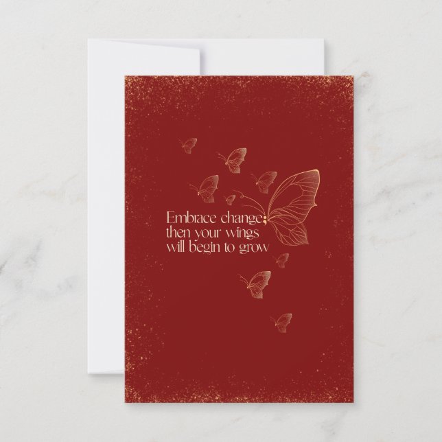 Semicolon Butterfly - Embrace Change Card (Front)