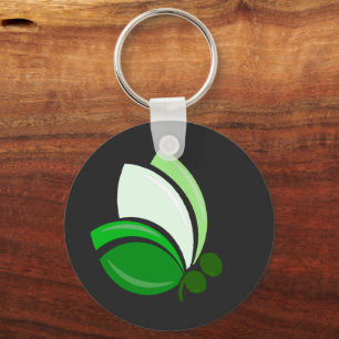 Semicolon Butterfly Key Ring