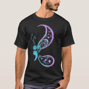 Semicolon Butterfly Mental Health Suicide Awarene T-Shirt