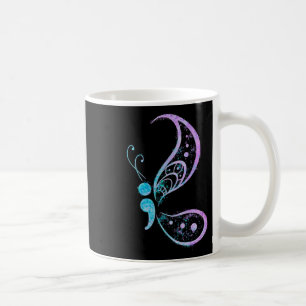 Semicolon Butterfly Semi-colon Tattoo Mental Healt Coffee Mug