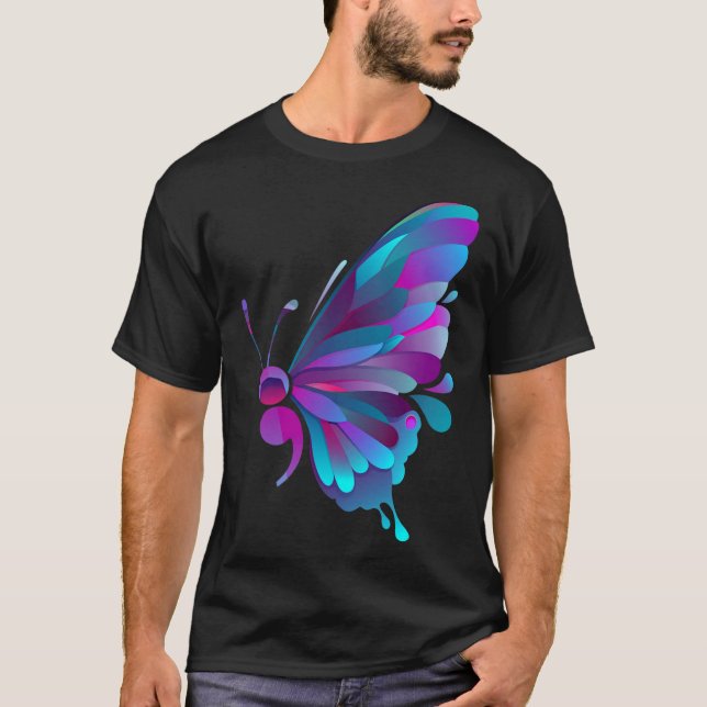 Semicolon Butterfly Semi-colon Tattoo Mental Healt T-Shirt (Front)