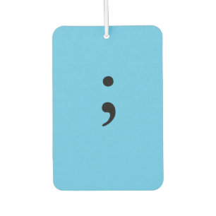 Semicolon Car Air Freshener