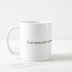 semicolon coffee mug