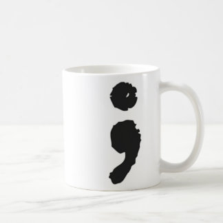 Semicolon ; Depression And Suicide Awareness  Coffee Mug