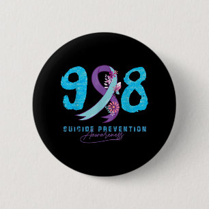 Semicolon Depression Suicide Prevention Awareness 6 Cm Round Badge
