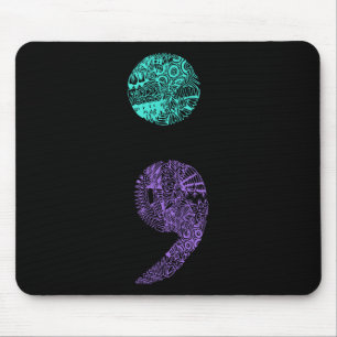Semicolon Gift Suicide Prevention Awareness Mouse Mat