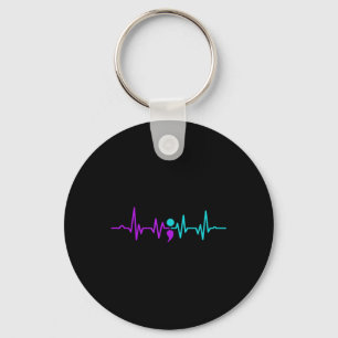 Semicolon Heartbeat Suicide Prevention Awareness Key Ring