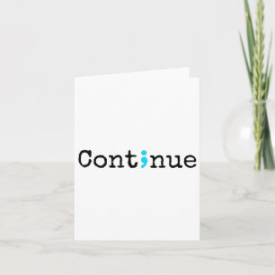 Semicolon Mental Health & Suicide Prevention A Card