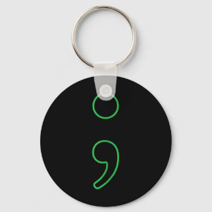 Semicolon Mental Health Awareness Month Stigma Pts Key Ring
