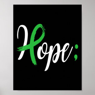 Semicolon Mental Health Awareness Month Support Em Poster