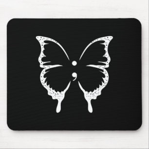 Semicolon Mental Health Awareness Mouse Mat