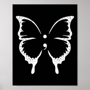 Semicolon Mental Health Awareness  Poster