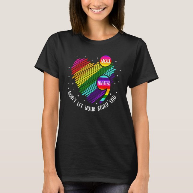 Semicolon Mental Health Awareness T-Shirt (Front)