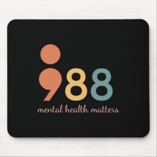 Semicolon Mental Health Problems Suicide Preventio Mouse Mat