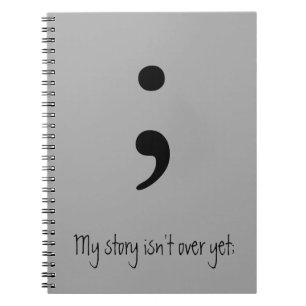 Semicolon / My story isn't over yet; Notebook