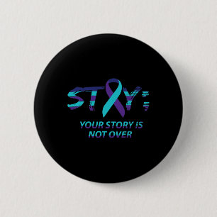 Semicolon Suicide Awareness Mental Health 6 Cm Round Badge
