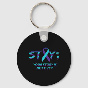 Semicolon Suicide Awareness Mental Health Key Ring