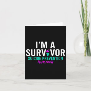 Semicolon Suicide Awareness Mental Health Suicide  Card