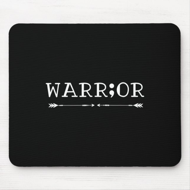 Semicolon Suicide Awareness  Mouse Mat (Front)