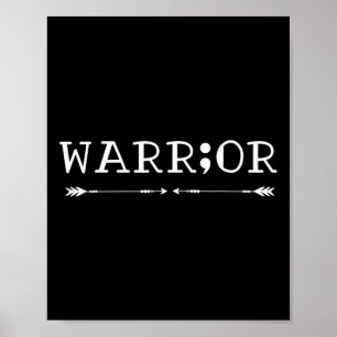 Semicolon Suicide Awareness  Poster
