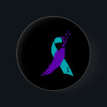 Semicolon Suicide Awareness Ribbon  6 Cm Round Badge<br><div class="desc">Semicolon Suicide Awareness Ribbon</div>