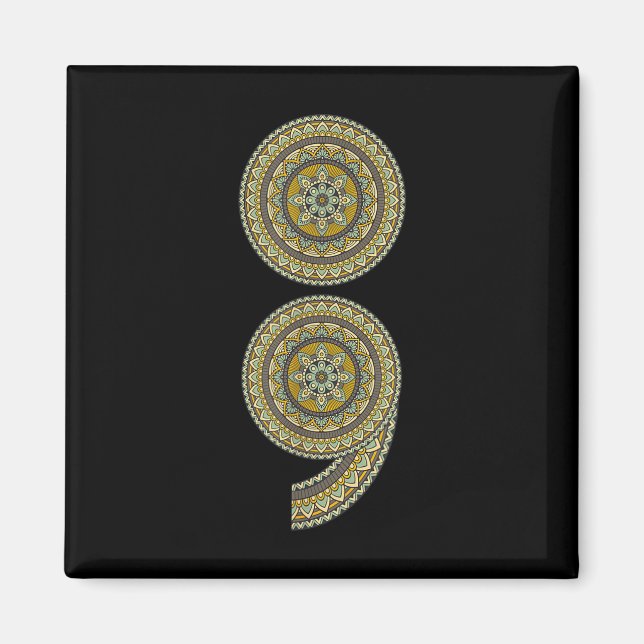 Semicolon Suicide Prevention Awareness Gift  Magnet (Front)