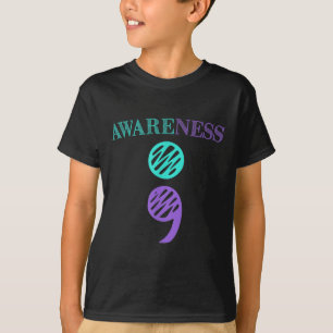 Semicolon Suicide Prevention Awareness T-Shirt