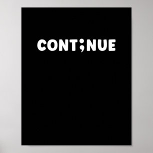 Semicolon Suicide Prevention Day Poster