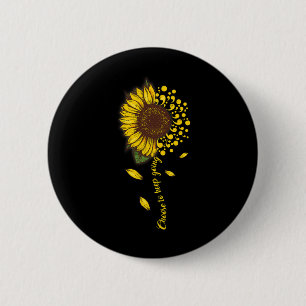 Semicolon Sunflower Choose To Keep Going Suicide P 6 Cm Round Badge