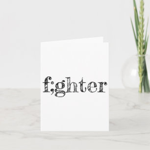 Semicolon Support Depression Awareness  Card