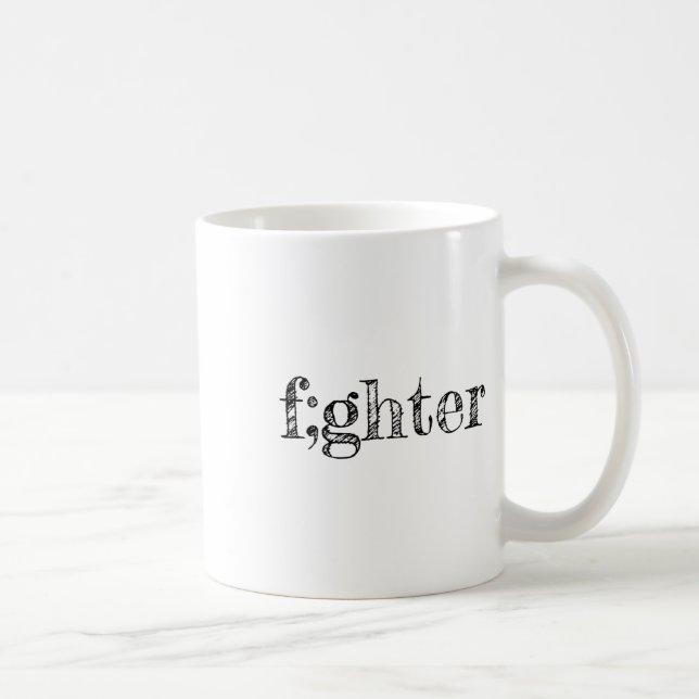 Semicolon Support Depression Awareness  Coffee Mug (Right)