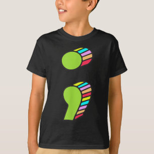 Semicolon T, Suicide Prevention, Its Ok Not Be Ok T-Shirt