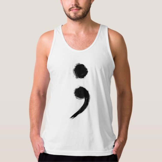 semicolon tank top