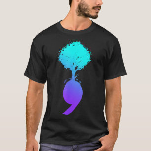 Semicolon Tree Suicide Prevention Awareness T-Shirt