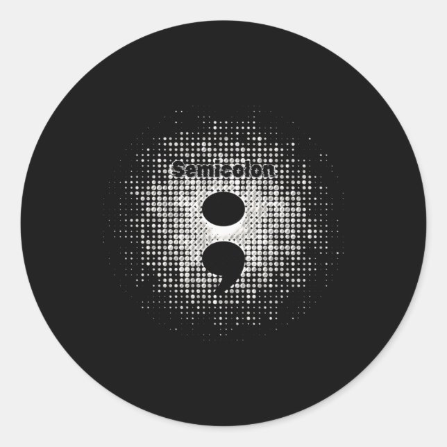 Semicolon - Warrior Spirit Sticker  (Front)