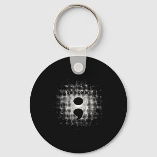 Semicolon - Warrior Spirit Sticker Key Ring