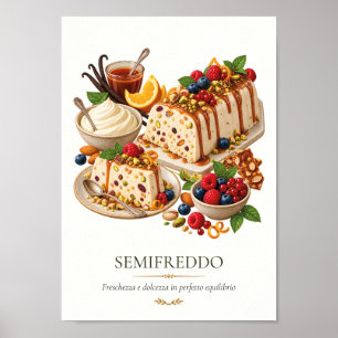 Semifreddo - Vintage Italian Dessert Poster