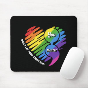 Semikolon LGBTQ Suicide Prevention Mental Health Mouse Mat
