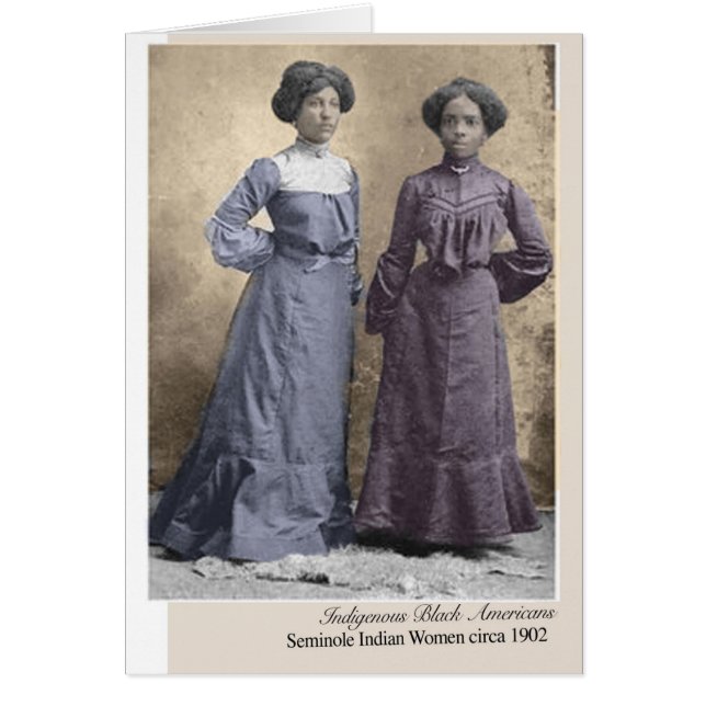 Seminole Indian Ladies Vintage native Americans (Front)